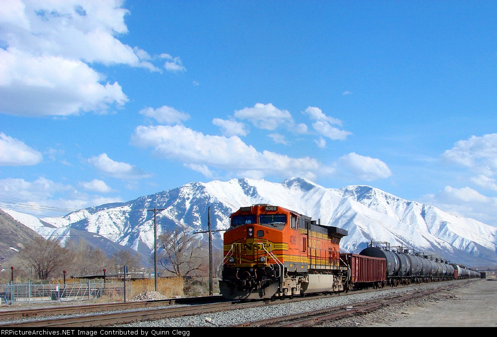BNSF GE C44-9W NO.4099 APRIL 10,2010.IRONTON,UTAH.